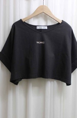 [ QTUME / クチューム ] ミニマム丈Tシャツ