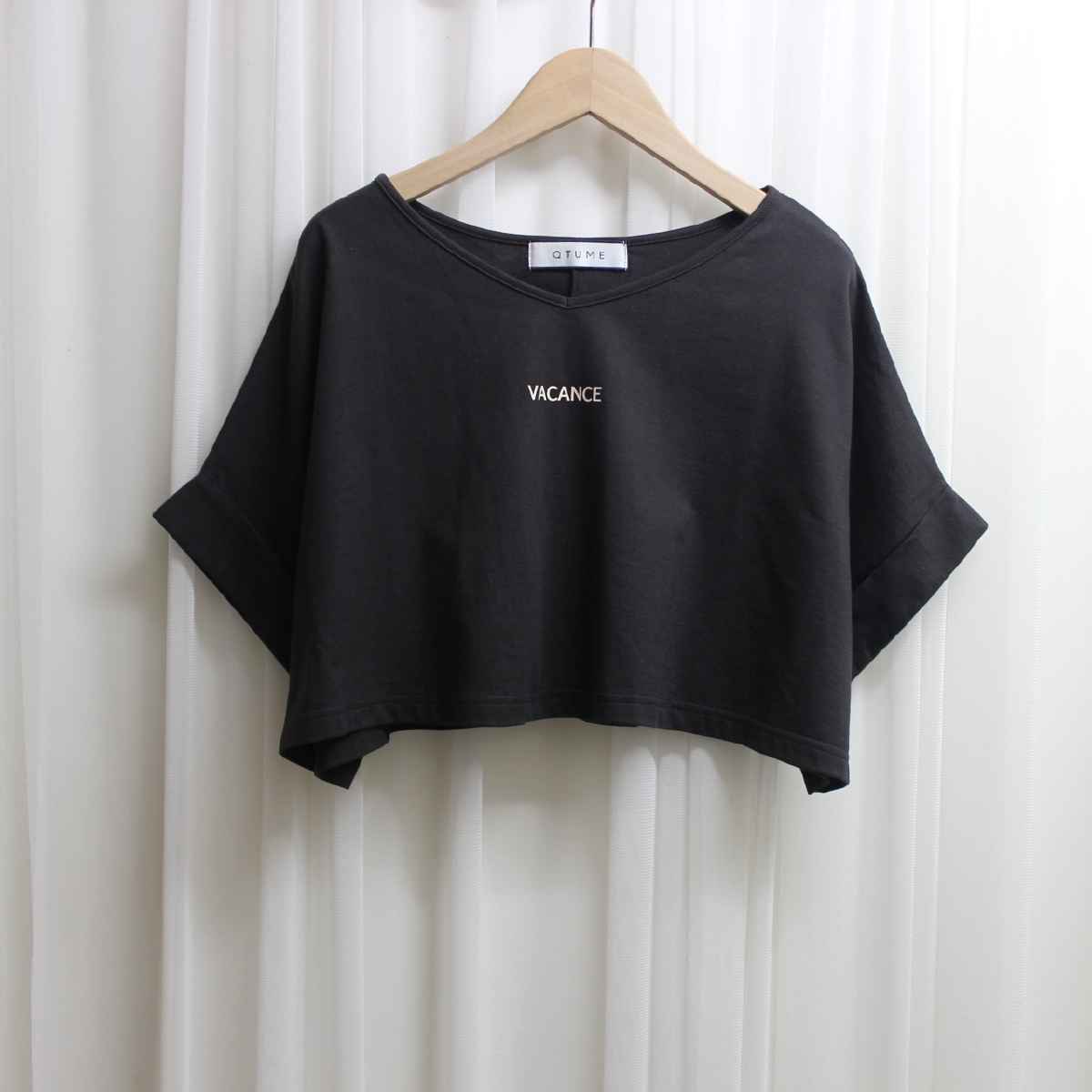 [ QTUME / クチューム ] ミニマム丈Tシャツ