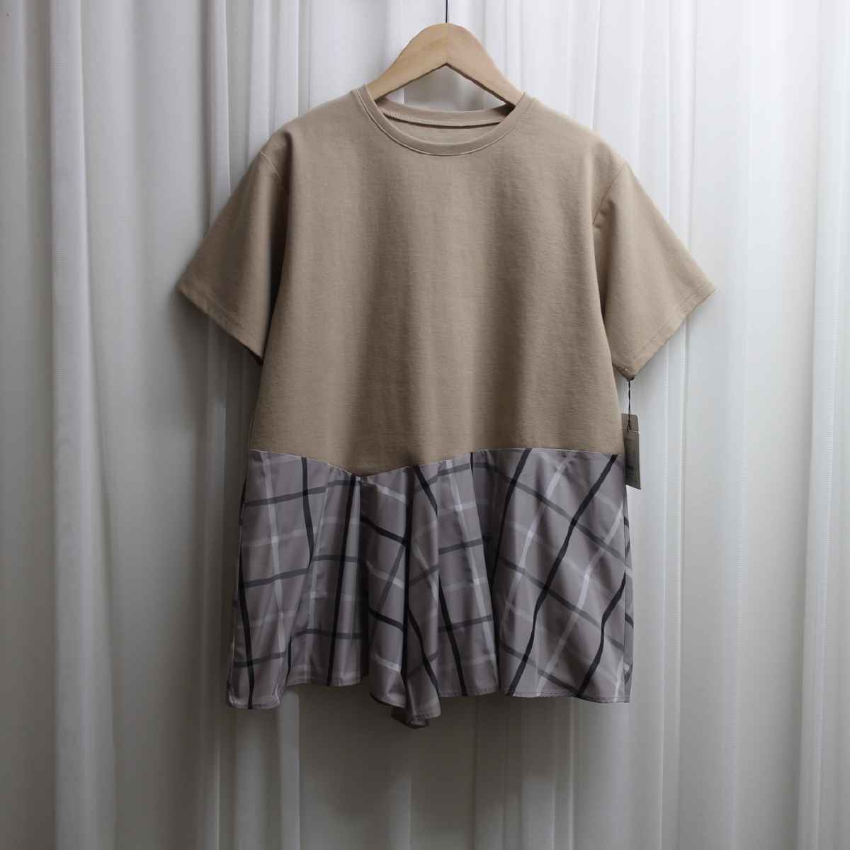 [ ATELIER SIX / アトリエシックス ] 異素材切り替えTシャツ