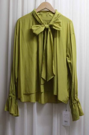 [ NUS / ヌース ] リボンタイブラウス