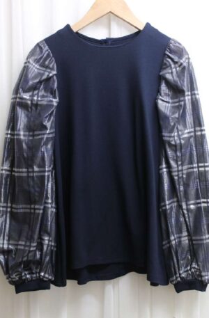 [ DOS DIOSAS / ドスディオサス ] 異素材シアー袖トップス