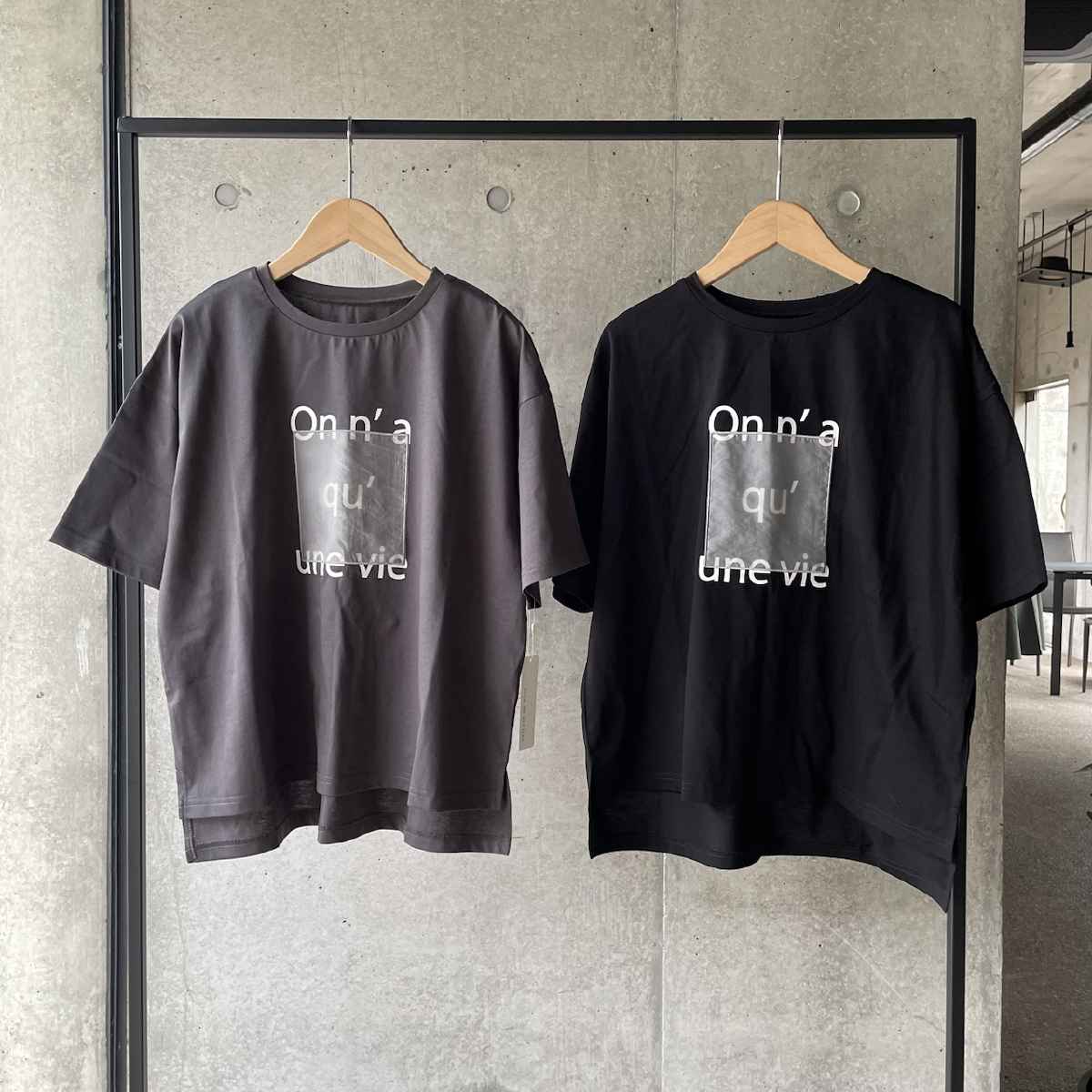 [ epidemique / エピデミーク ] 半袖オーガンジー貼りロゴTシャツ