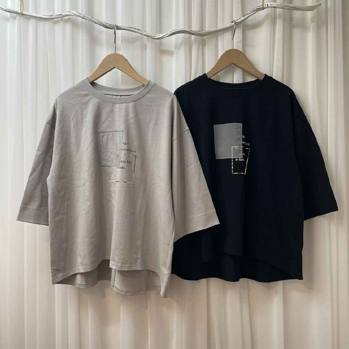 [ epidemique / エピデミーク ] オーガンジー箔プリントTシャツ