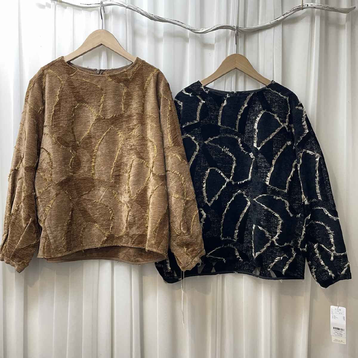 [ Chris montez / クリスモンテス ] シルク混モールジャガードプルオーバー