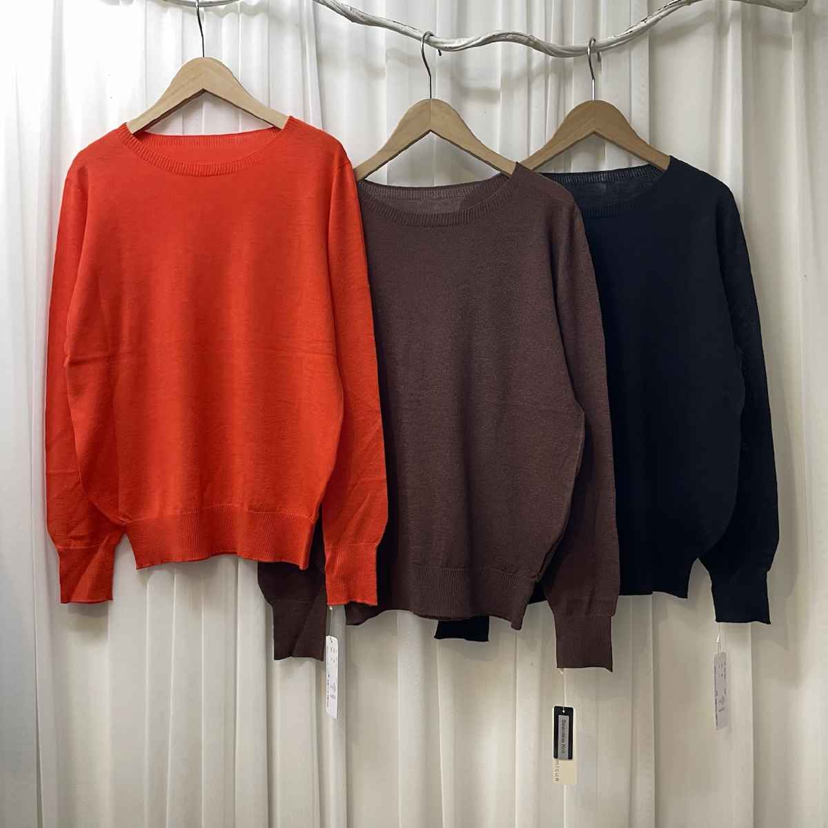 [ epidemique / エピデミーク ] シルクウールクルーネックニット