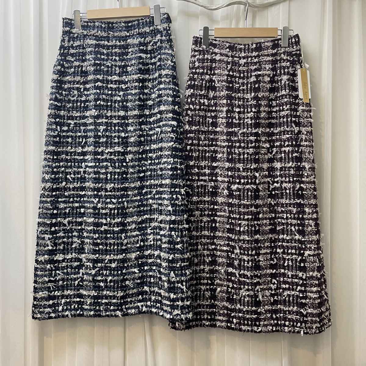 [ Le’s Ageu / レ・アージュ ] ファンシーツイードスカート