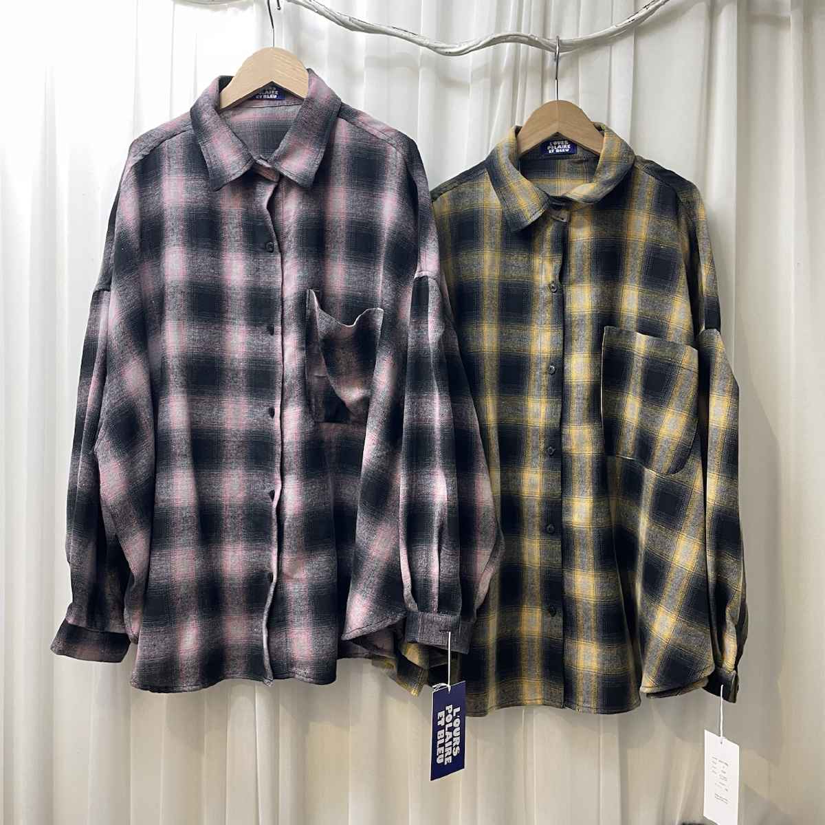 [ L’OURS POLAIRE ET BLEU / ルスポレール＆ブリュ ] チェックシャツ