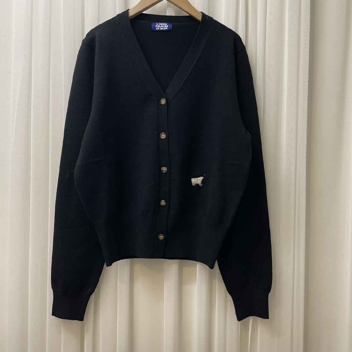 12月下旬入荷 [ L’OURS POLAIRE ET BLEU / ルスポレール＆ブリュ ] ベーシックニットカーディガン