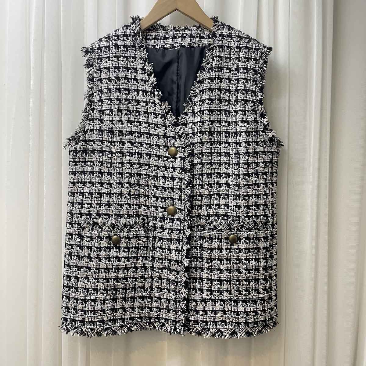 [ Chris montez / クリスモンテス ] ファンシーツイードベスト