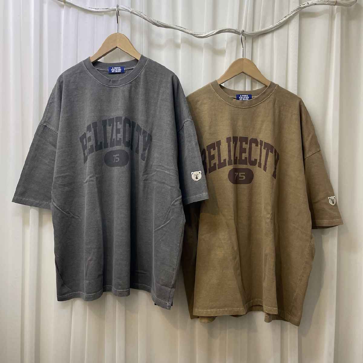 [ L’OURS POLAIRE ET BLEU / ルスポレール＆ブリュ ] 五分袖Tシャツ