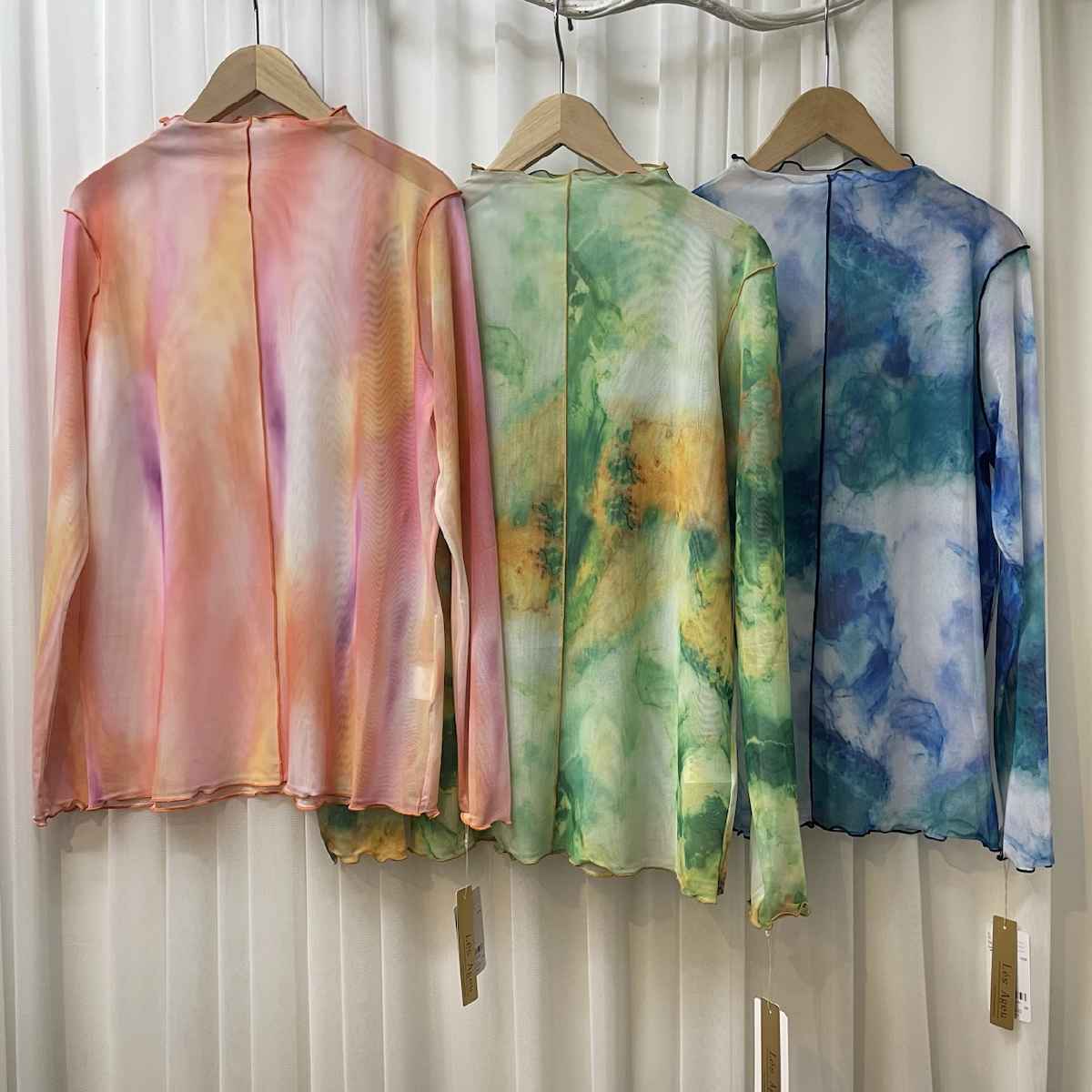 [ Le’s Ageu / レ・アージュ ] マーブル柄シアカットソー