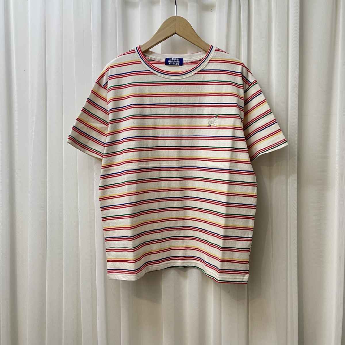 [ L’OURS POLAIRE ET BLEU / ルスポレール＆ブリュ ] マルチボーダーTシャツ